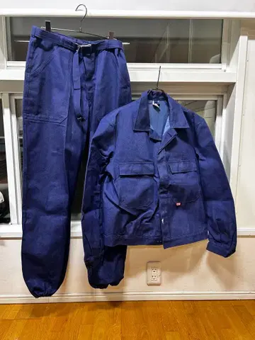 70s 독일 블루 데님 셋업