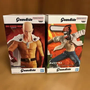 grandista 원펀맨 & 체인소맨 피규어 2개 세트