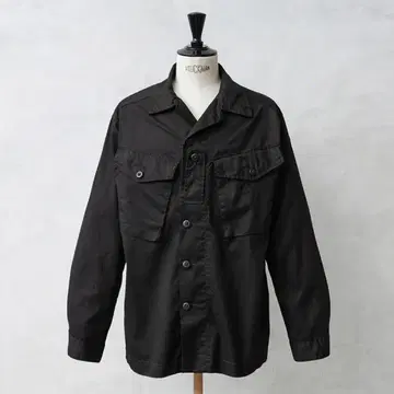 지금만! TROPICAL COMBAT 자켓 카모 DEEP BLACK 염색