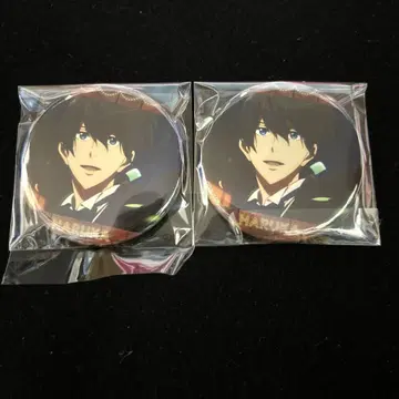[미사용품] Free! DF 엔딩 캔뱃지 나나세 하루카 2개 세트