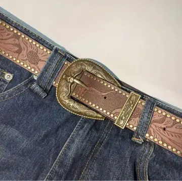웨스턴 벨트 앤티크 빈티지 구제 의류 y2k 아메카지 89