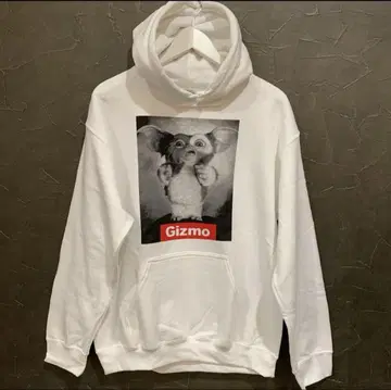 남녀 공용 미사용 새상품 영화 그렘린 기즈모 맨투맨 후드티/화이트