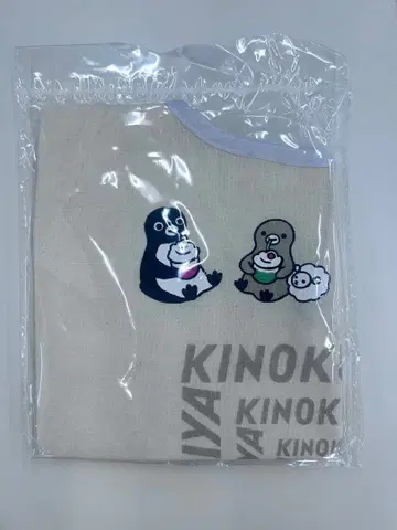 KINOKUNIYA Suica 펭귄 코튼 백 (그레이)