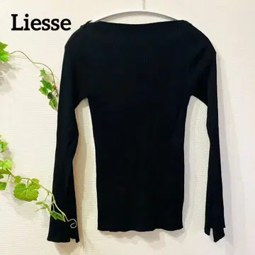 Liesse 리에스 소매 슬릿 풀오버 블랙 FREE