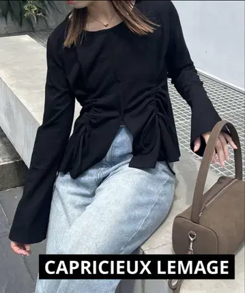 CAPRICIEUX LEMAGE 드로스트 리브 T셔츠