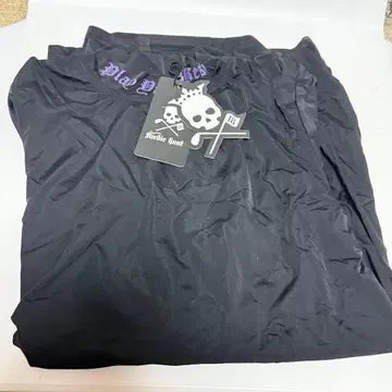 미사용/사이즈 L/버디헌트/블랙/퍼플/긴팔 모크넥 셔츠