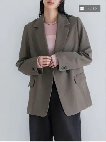 crewre 더블 테일러드 자켓