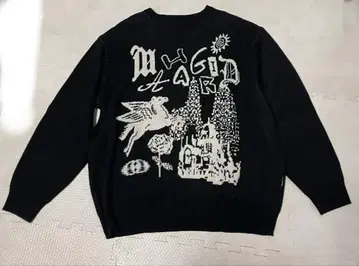 MAHAGRID FANTASIA KNIT SWEATER BLACK