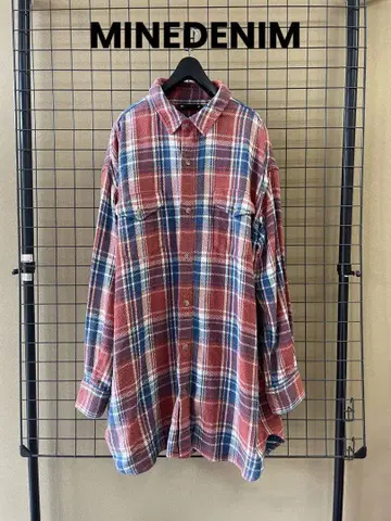 MINEDENIM 마인 데님 빅 실루엣 플란넬 셔츠 SHIRT