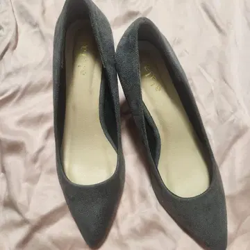 minia 청키힐 펌프스 23.5cm 스웨이드