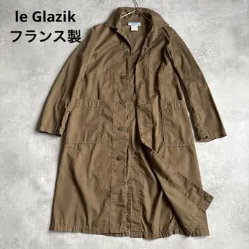 레어 루그라지크 le Glazik 롱 코트 프랑스제 34 카키