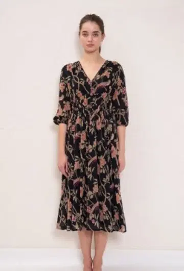 velnica 플라워 프린트 원피스