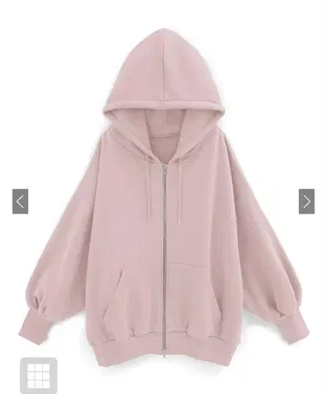 GRL 오버 사이즈 후드티 핑크