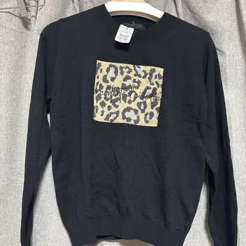 [ 미사용 새상품 ] SCOT CLUB 레오파드 무늬 니트