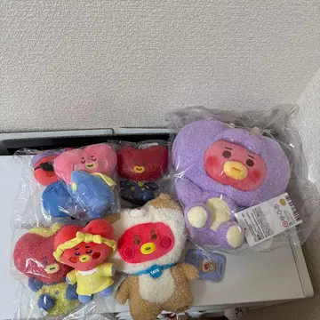 BT21 TATA 봉제 인형 마스코트 묶음 판매