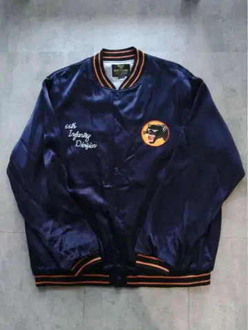 HOUSTON 자수&와펜 디자인 레이온 아워드 자켓