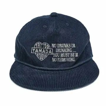 TATOO STUDIO YAMADA CORDUROY CAP //NAVY