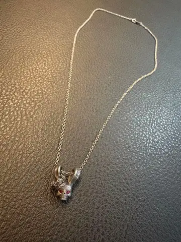 단종 Justin Davis 스컬 토끼 목걸이