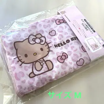 헬로키티 압축 가능한 트래블 보관 케이스 M 핑크