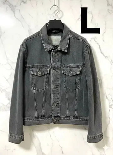 블랙 데님 자켓 L 사이즈 남성용