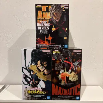 히로아카 바쿠고 카츠키 미도리야 이즈쿠 피규어 3종 세트