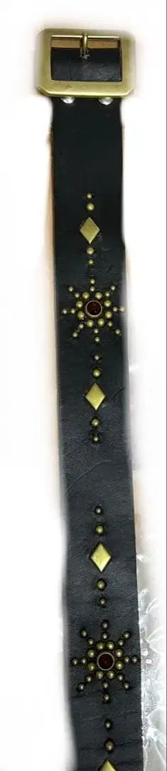 스터드 벨트 천연 가죽 차심 놋쇠 HTC 스타일 버스트 스터드