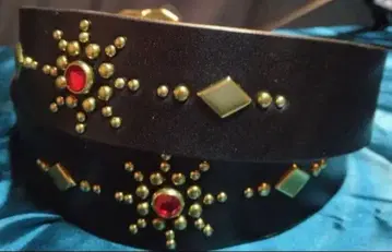 스터드 벨트 천연 가죽 차심 놋쇠 HTC 스타일 버스트 스터드