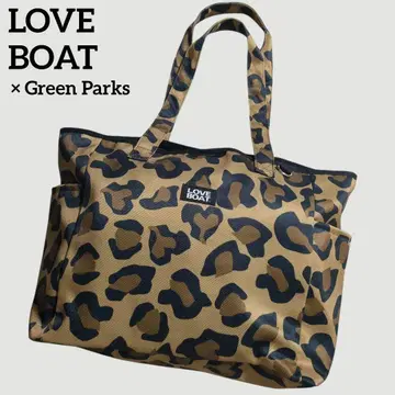 새상품급 LOVE BOAT Green Parks 러브보트 빅 토트백