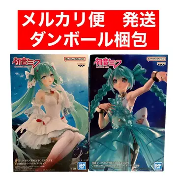 하츠네 미쿠 BANPRESTO EVOLVE Clearluxe 피규어 2종