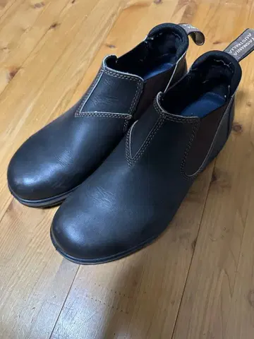 다크 브라운 사이드 고어 부츠 호주산