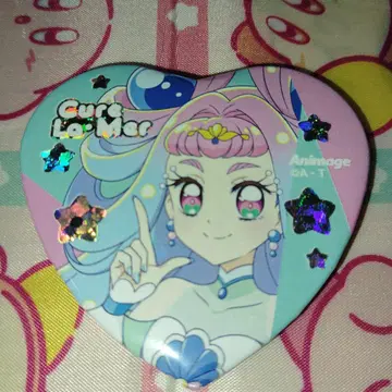 큐어라메일 아니메쥬 홀로그램 캔뱃지 트로프리 프리큐어