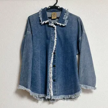 Tnewties 프린지 데님 자켓