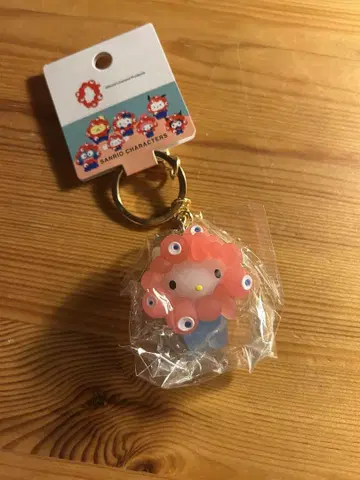 새상품 산리오 미야쿠미야쿠 콜라보 클리어 키링 헬로키티 오사카 만박