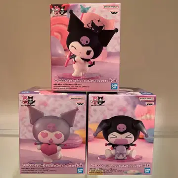 산리오 캐릭터즈 쿠로미 피규어 컬렉션 20주년 전 3종