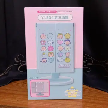 스누피 복권 LED 부착 삼면경 아크릴 스탠드 2종류