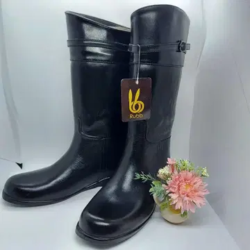 Rubb 블랙 부츠형 장화 24cm