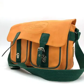 [ 새상품급 ] 라코스테 LACOSTE 메신저 백 오렌지 캔버스