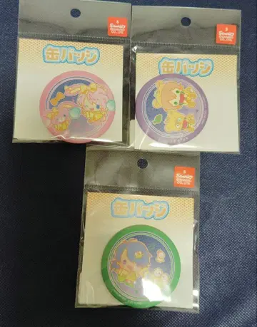 산리오 히프노시스 마이크 콜라보 캔뱃지 시부야 3개 세트