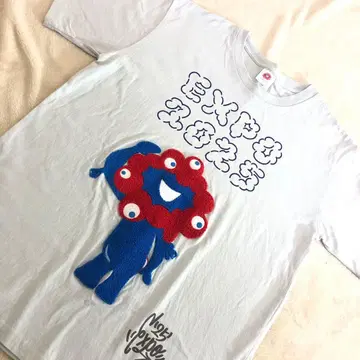 EXPO 2025 티셔츠 L 라이트 그레이 미야쿠미야쿠 그래픽