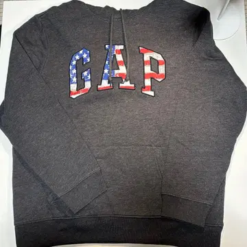 GAP 미국 국기 디자인 후드티 L 사이즈 그레이