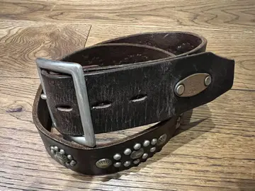 GLAD HAND 다크 브라운 스터드 벨트
