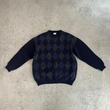 구제 의류 겨울 의류 가을 옷 steven alan 니트 스웨터 아가일