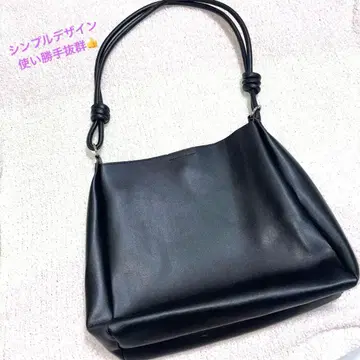 SHEIN 블랙 합성 피혁 숄더백 통학 출퇴근 프라이빗 백