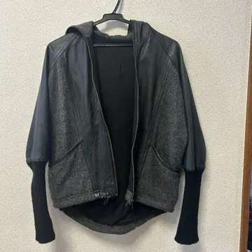 가죽 돌먼 후드티 여성용