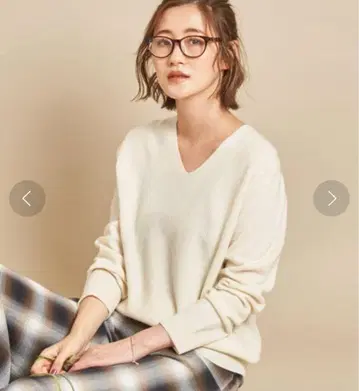 BEAUTY&YOUTH 울 캐시미어 V넥 니트 풀오버 워셔블