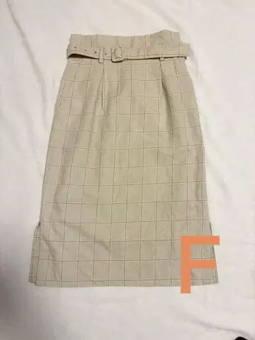 BEAMS HEART 체크 무늬 타이트 스커트 F 사이즈 안감 있음
