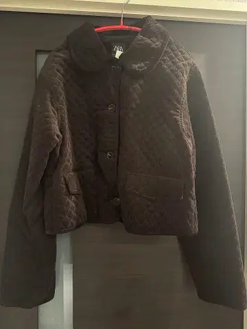 ZARA 브라운 퀼팅 자켓
