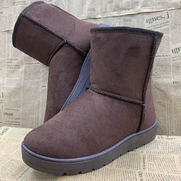 새상품 여성용 LL 사이즈 경량 보아 안감 어그 부츠 짙은 갈색 508