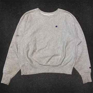 90s champion 리버스 위브 눈 자수 L 그레이