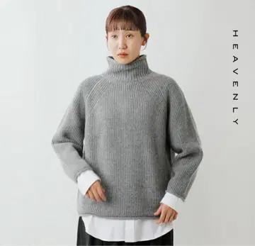 heavenly 헤븐리 울 니트 터틀넥 풀오버